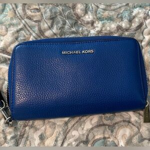 Michael Kors Sapphire Blue Leather Wallet